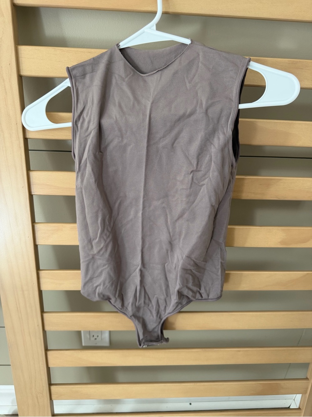 Skims Essential Crew Neck Sleeveless Bodysuit - Amethyst, S/M